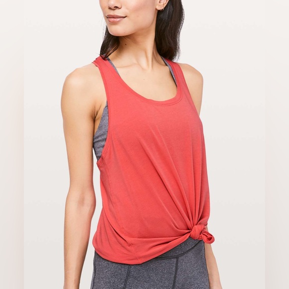 lululemon athletica Tops - Lululemon athletica love poppy coral tank